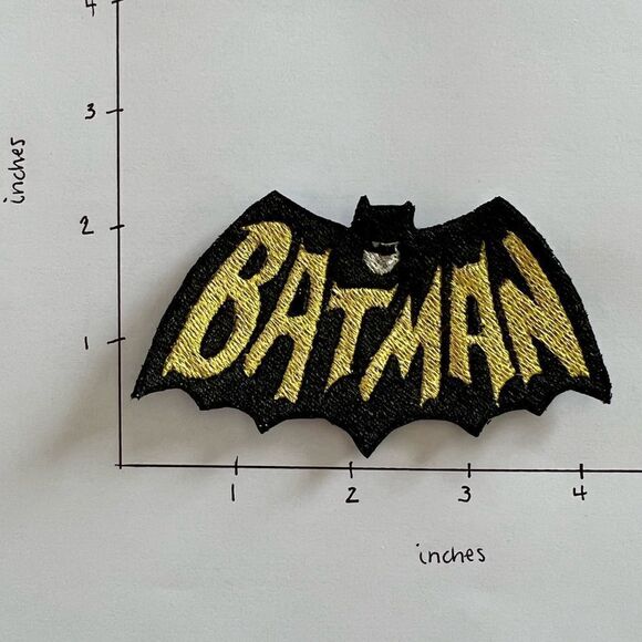 Retro Batman Embroidered Patch - Picture 2 of 3